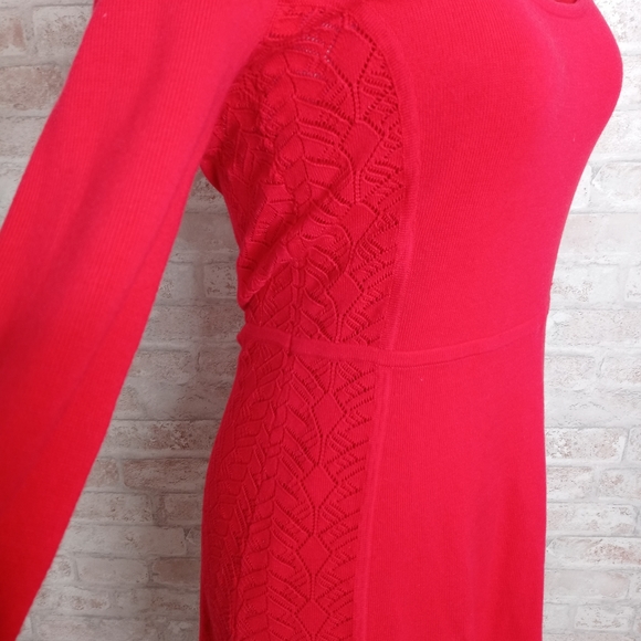 Victoria's Secret Red Double Layer Sweater Dress - Picture 3 of 6